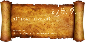 Ölbei Ildikó névjegykártya